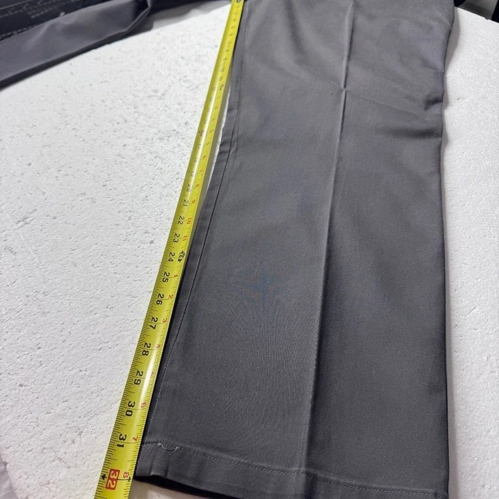 Wrangler Wrinkle Resistant Chinos Mens 38x32 Dark Grey Charcoal Pants‎